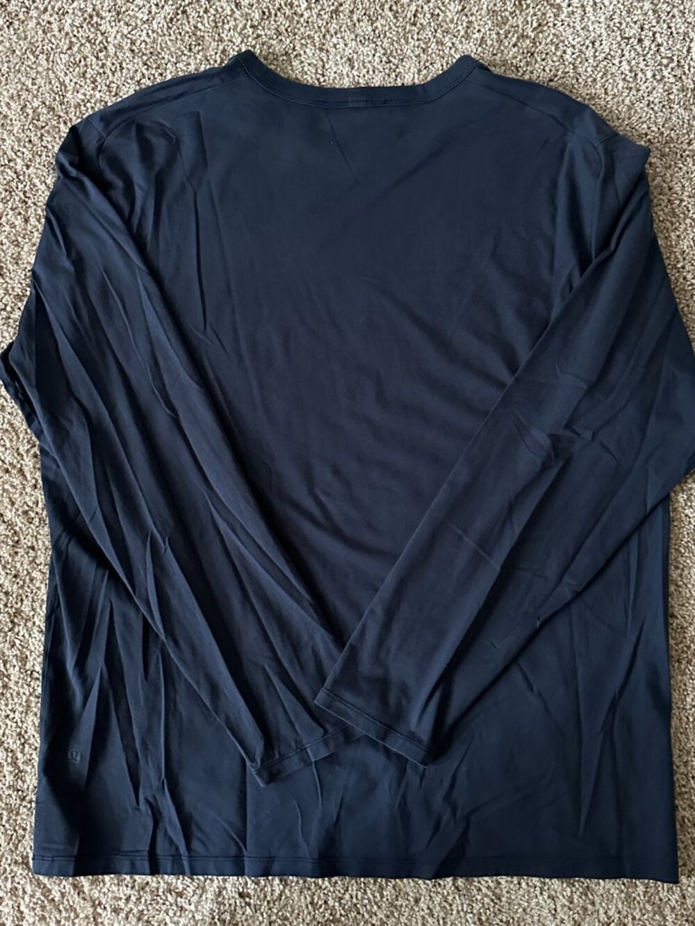 Lululemon Fundamental Long Sleeve T-Shirt - Navy Blue - XL - Picture 2 of 2